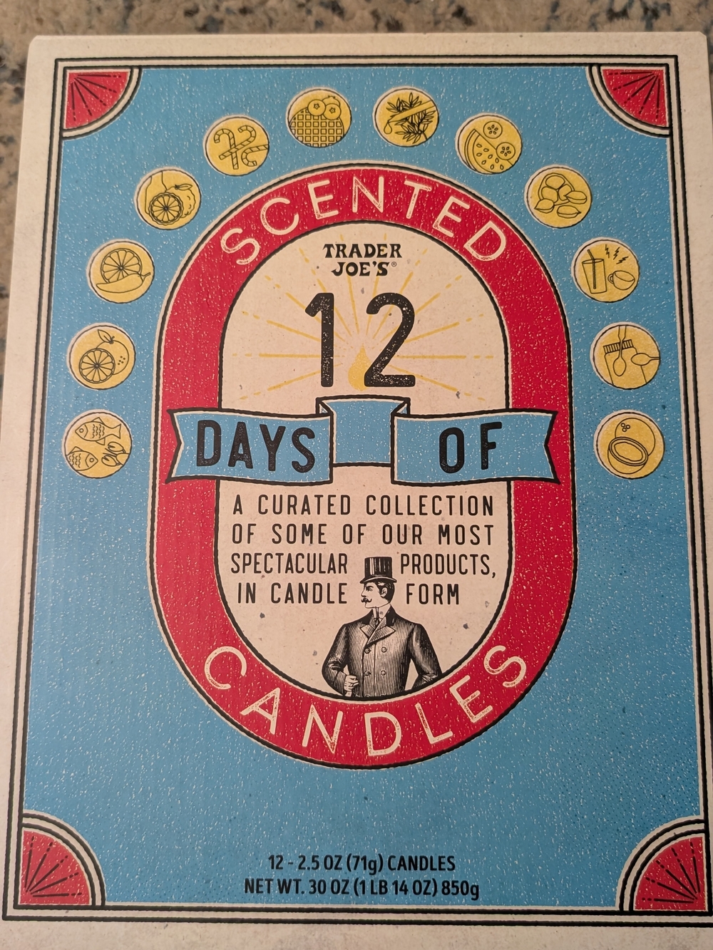 Trader Joe's 12 Days of Scented Candles Gift Set